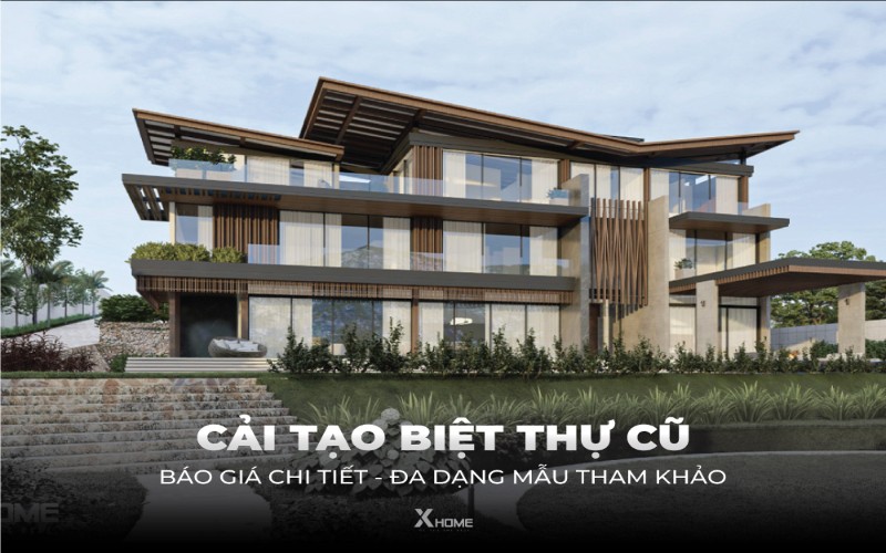 Cải tạo biệt thự cũ thành biệt thự mới