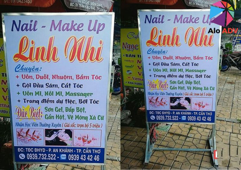 Dịch vụ làm biển hiệu Nail tại Cần Thơ