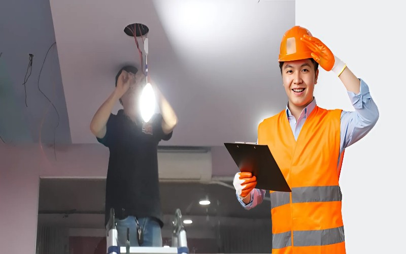 Sửa chữa và thay thế bóng đèn led